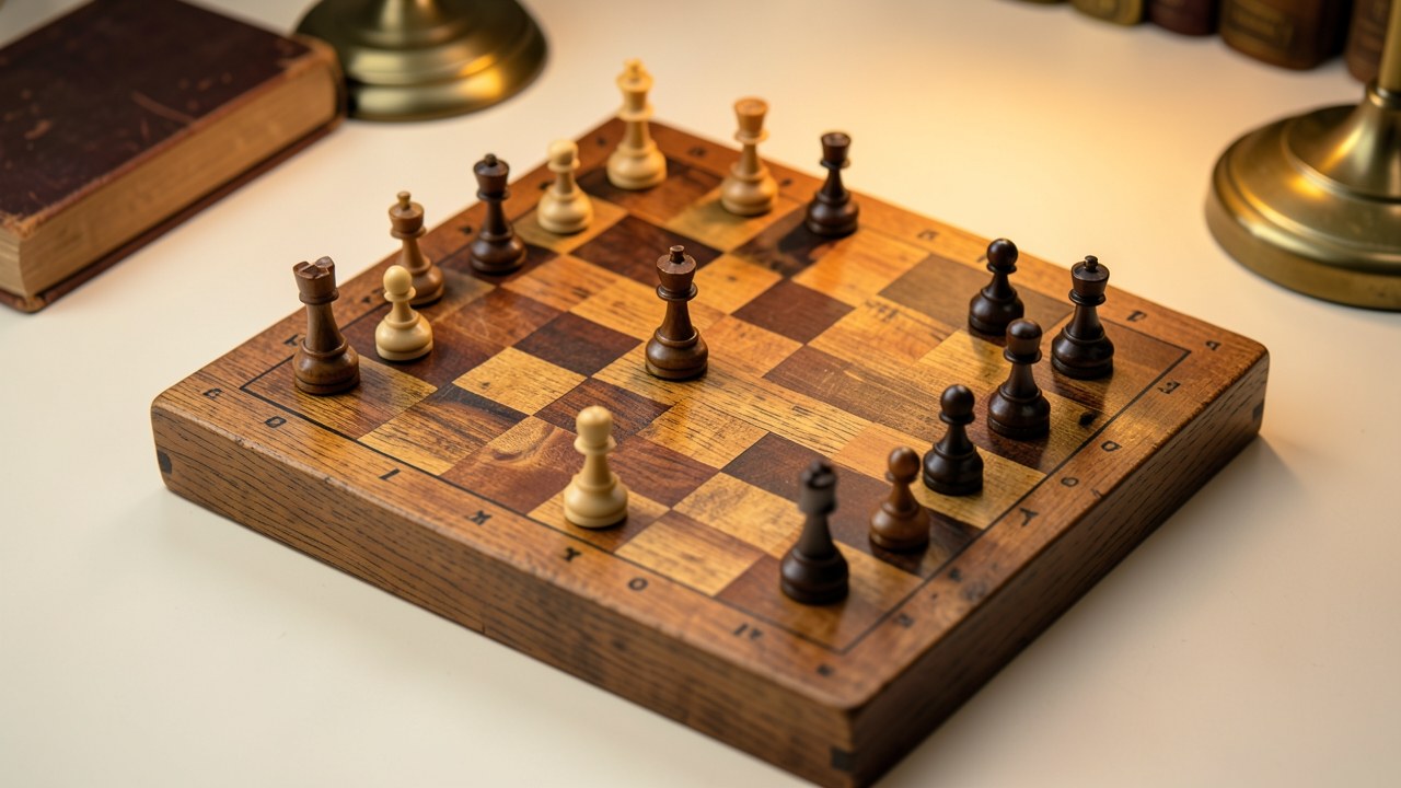 A chessboard with a pawn moving forward, representing strategic repayment planning